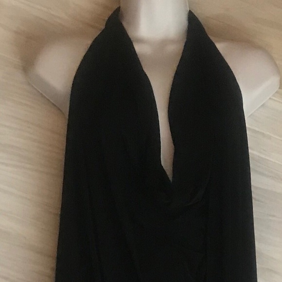 Cowl Neck Halter Backless Dress - Picture 4 of 16